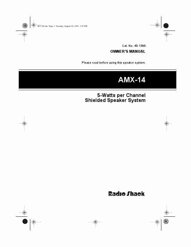 Radio Shack Speaker System AMX-14-page_pdf